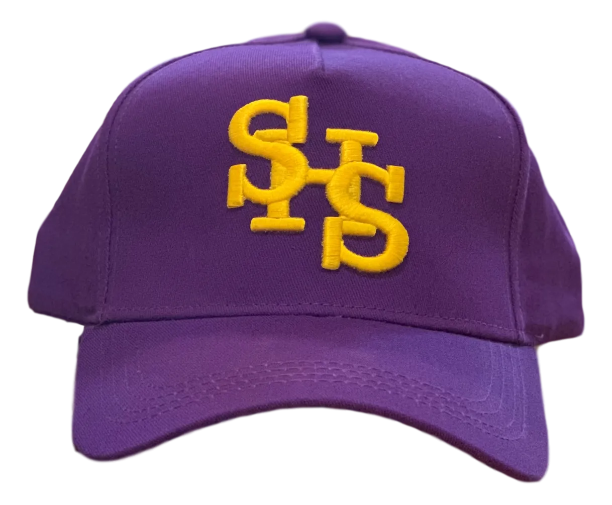 Monogram Baseball Cap - Purple