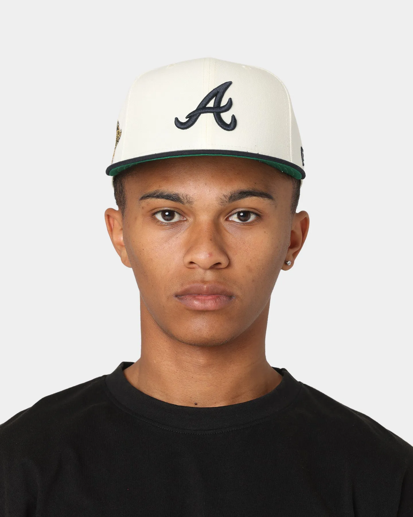 New Era Atlanta Braves 1995 'Off White 2-Tone World Series Patch' 59FIFTY Fitted Chrome White/OTC
