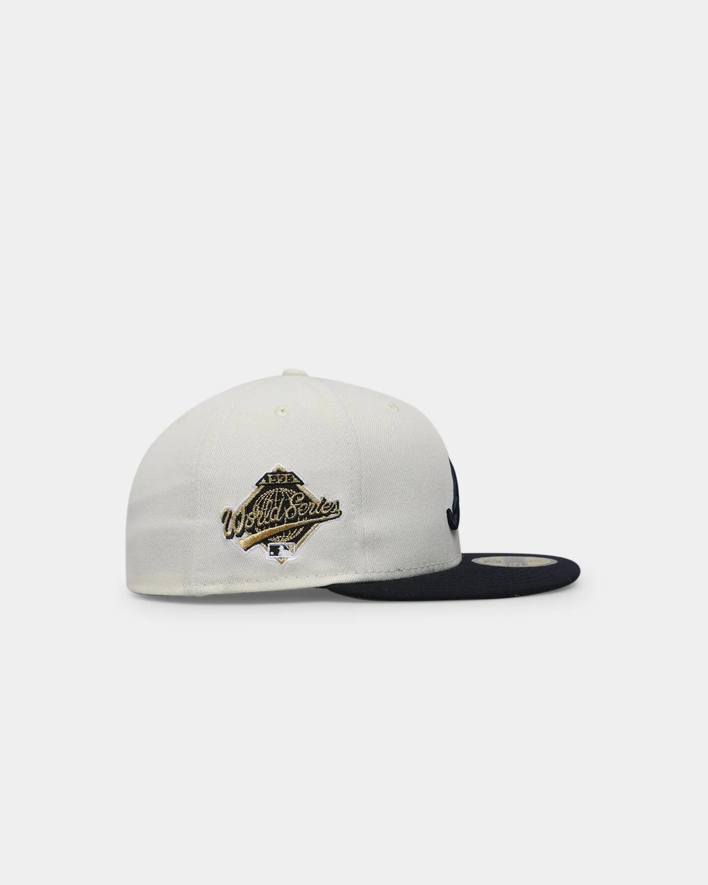 New Era Atlanta Braves 1995 'Off White 2-Tone World Series Patch' 59FIFTY Fitted Chrome White/OTC