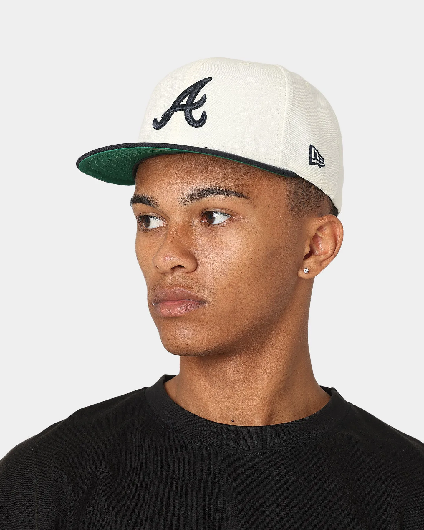 New Era Atlanta Braves 1995 'Off White 2-Tone World Series Patch' 59FIFTY Fitted Chrome White/OTC