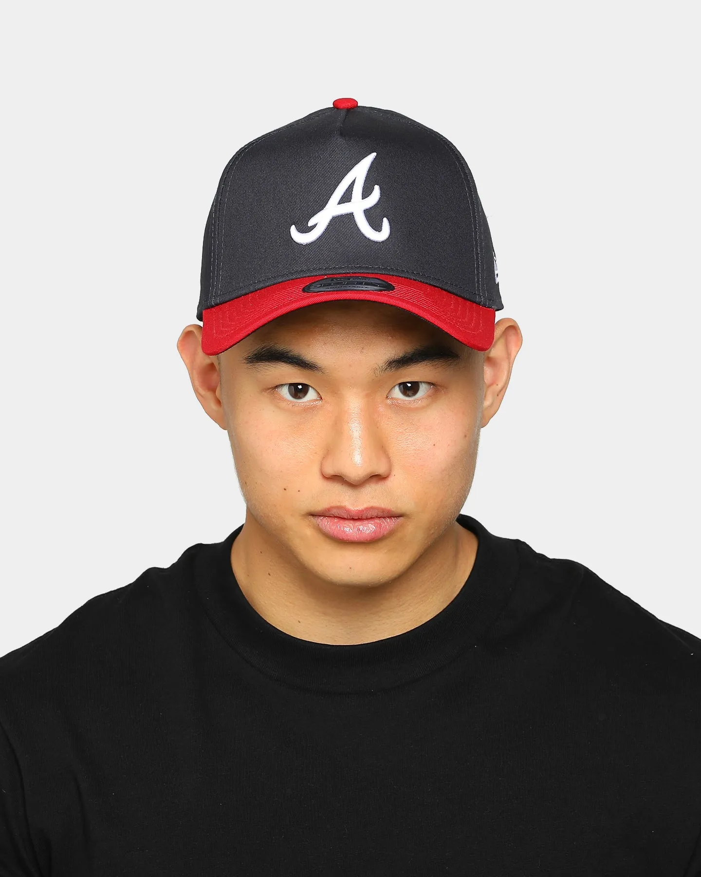 New Era Atlanta Braves 2-Tone 9FORTY A-Frame Snapback Navy/Red