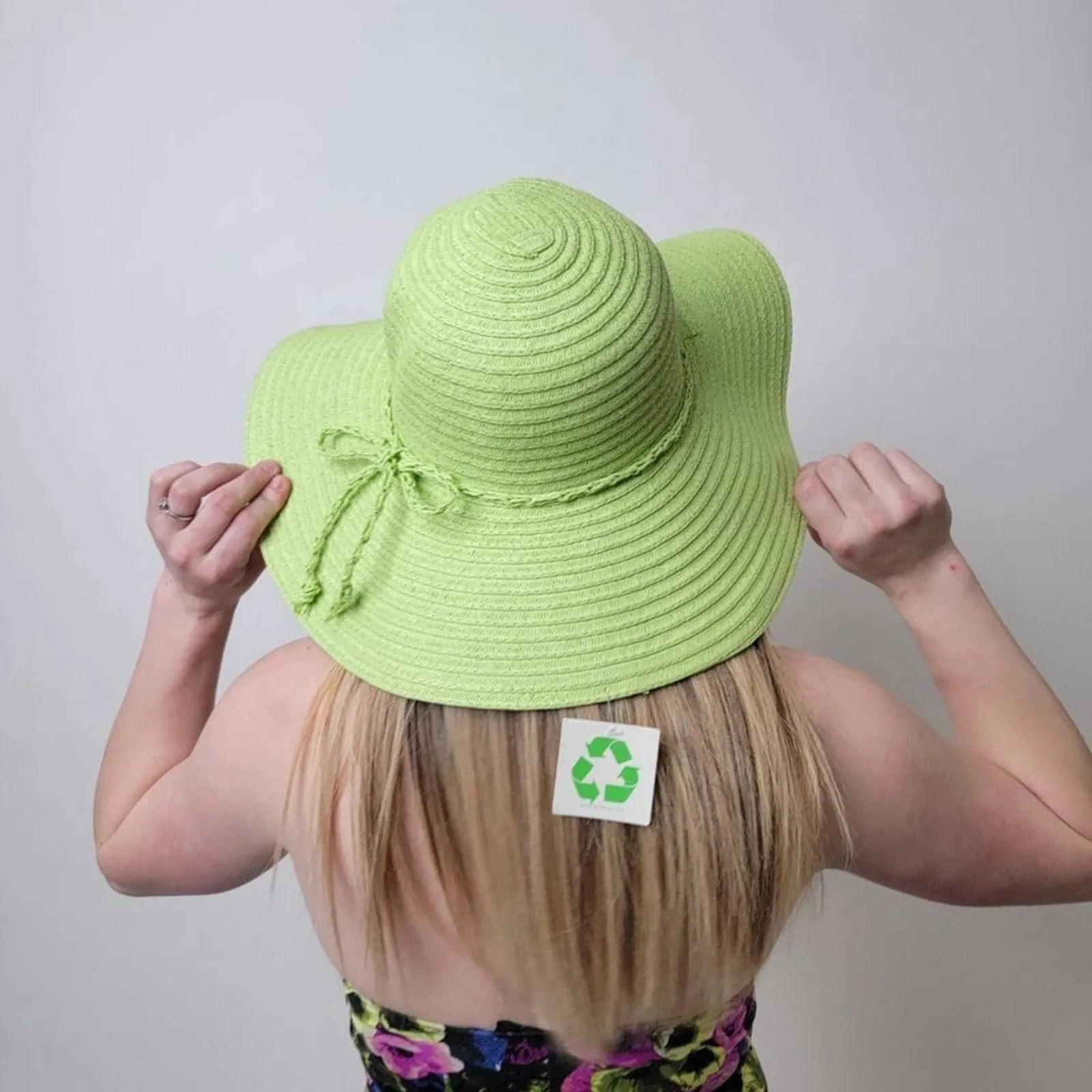 NWT Wide Brim  Lime Summer Hat