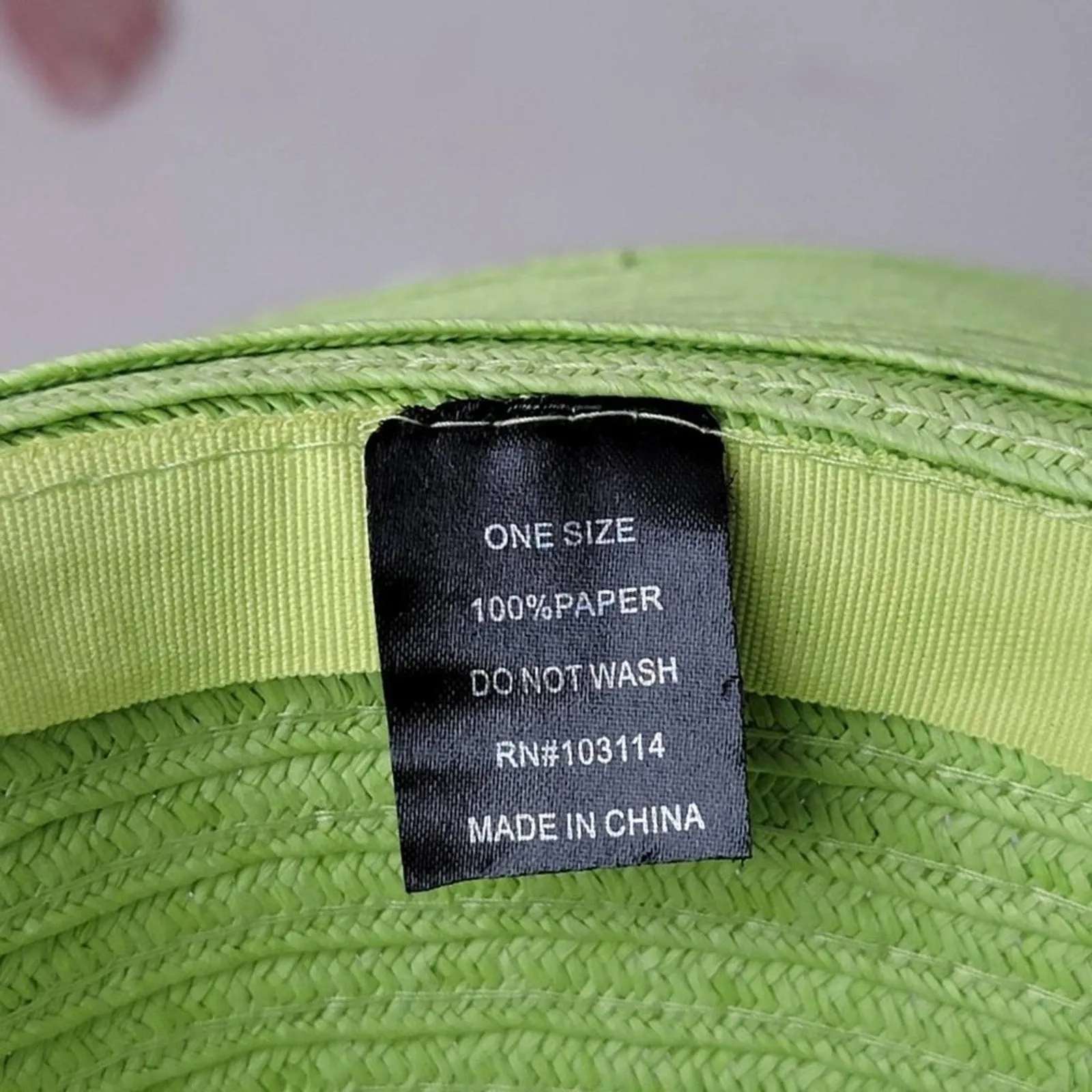 NWT Wide Brim  Lime Summer Hat