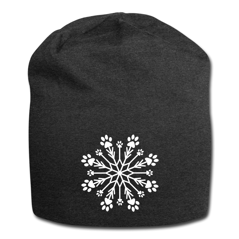 Paw Snowflake Jersey Beanie