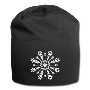 Paw Snowflake Jersey Beanie