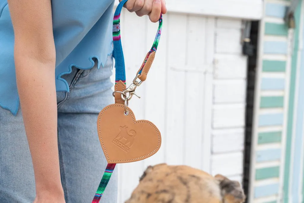 Poo Pouch Heart 'Tan Leather'