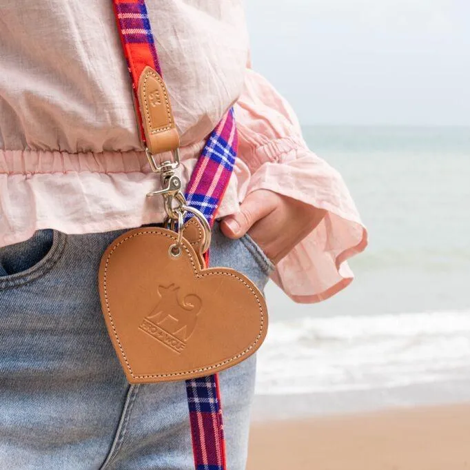 Poo Pouch Heart 'Tan Leather'