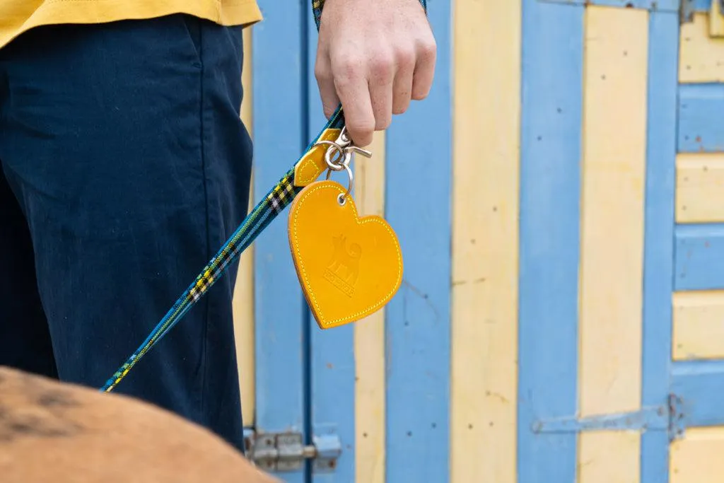 Poo Pouch Heart 'Yellow Leather'