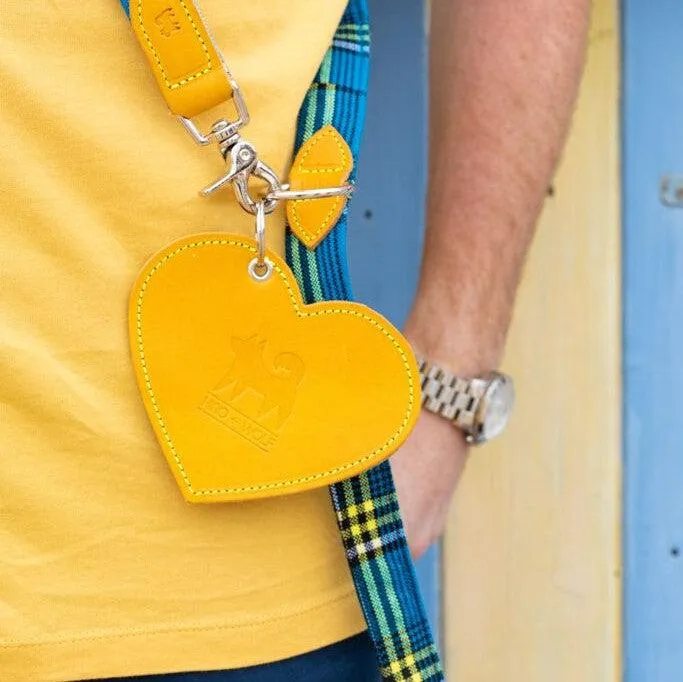 Poo Pouch Heart 'Yellow Leather'