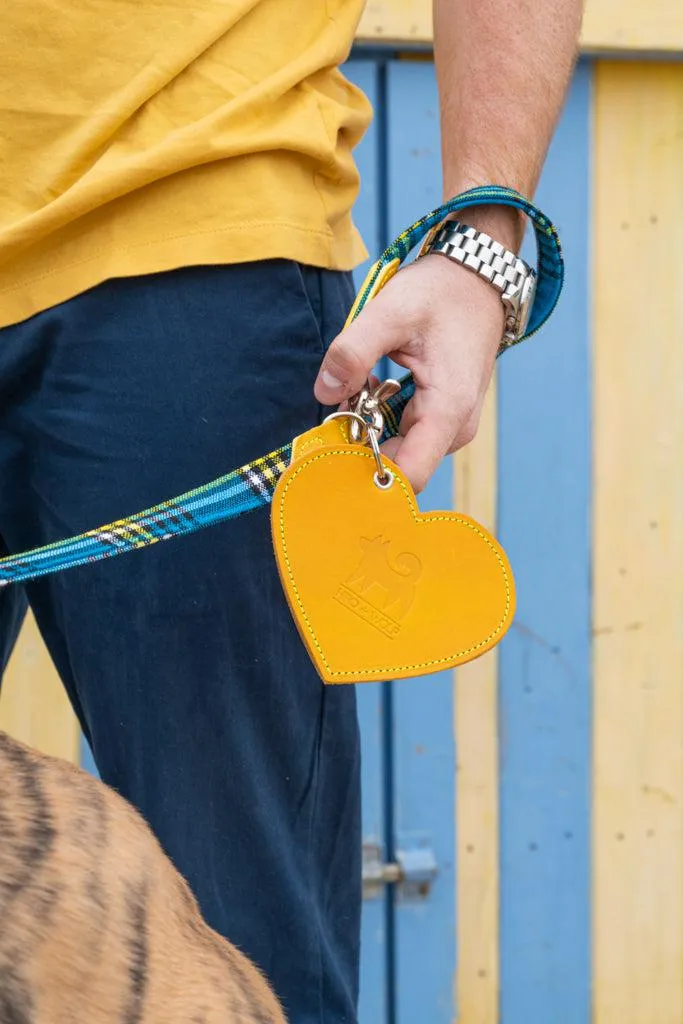 Poo Pouch Heart 'Yellow Leather'