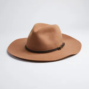 Rancher Style Tobacco Fall Felt Hat - Unisex