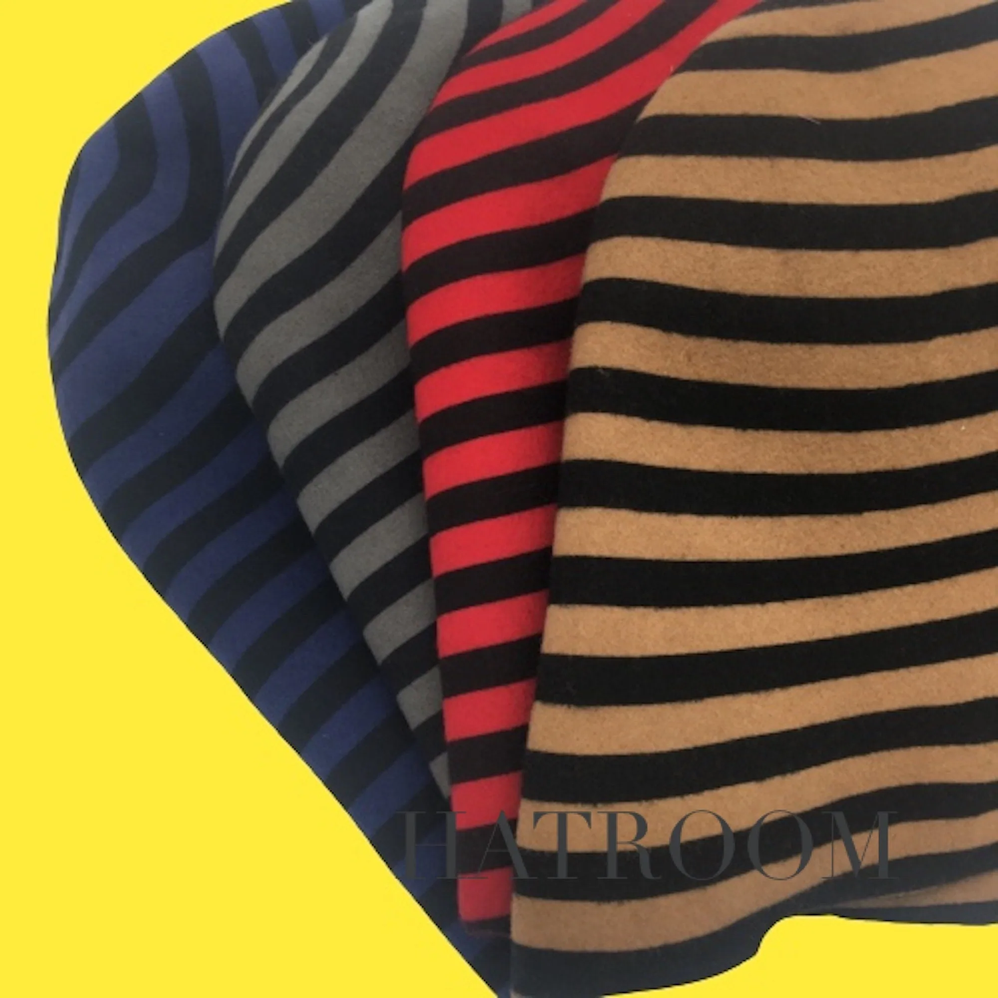Stripes Felt Cone Hat Bodies High - Quality for Hat Making