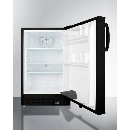 Summit 20" Black Finish All-Refrigerator ALR47B