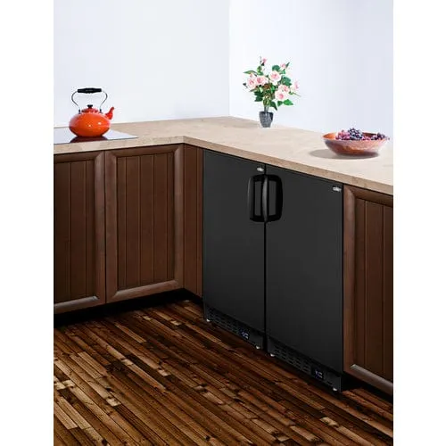 Summit 20" Black Finish All-Refrigerator ALR47B