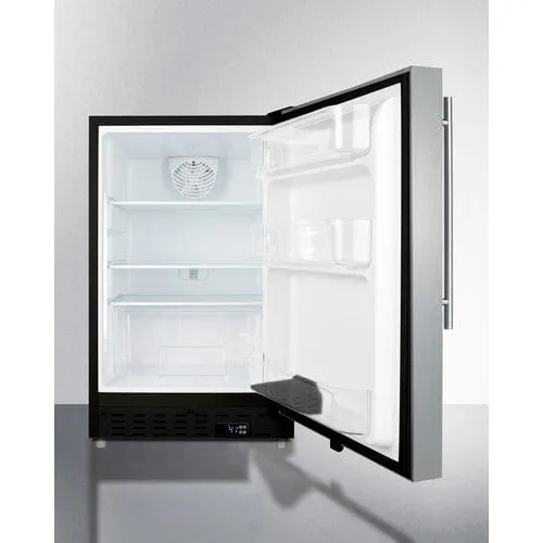 Summit 21" Stainless Steel Built-In All Refrigerator ALR47BSSHV