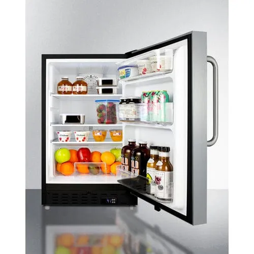 Summit 21" Stainless Steel Finish All-Refrigerator ALR47BCSS