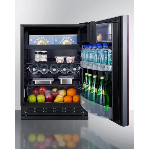 Summit 24" Residential Panel Ready Refrigerator-Freezer CT66BK2SSRSIF