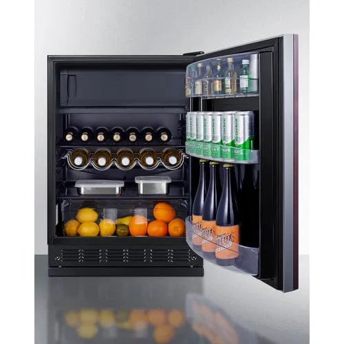 Summit 24" Residential Panel Ready Refrigerator-Freezer CT66BK2SSRSIF