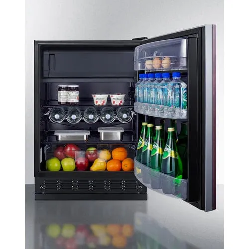 Summit 24" Residential Panel Ready Refrigerator-Freezer CT66BK2SSRSIF