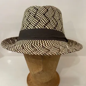 Truffaux - Hemingway Trilby  - Panama -  Brown and Natural