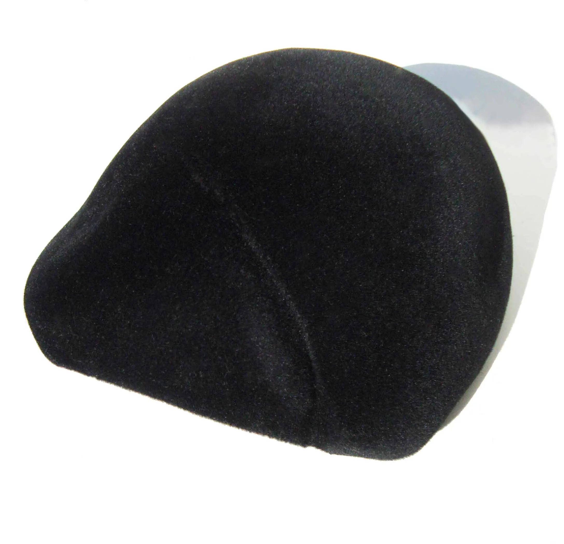 Vintage 50s Flechats Black Velvet Cocktail Hat
