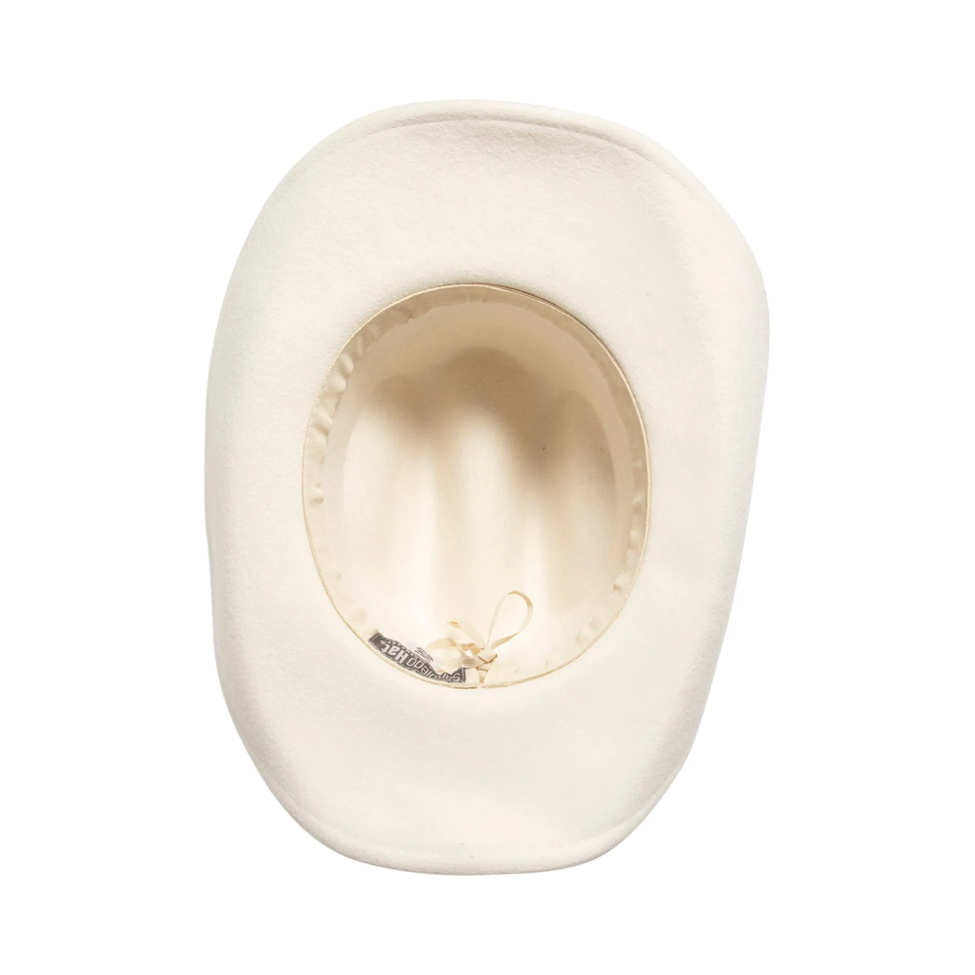 Women's Felt Cowboy Hat w/Twisted Faux Leather Band