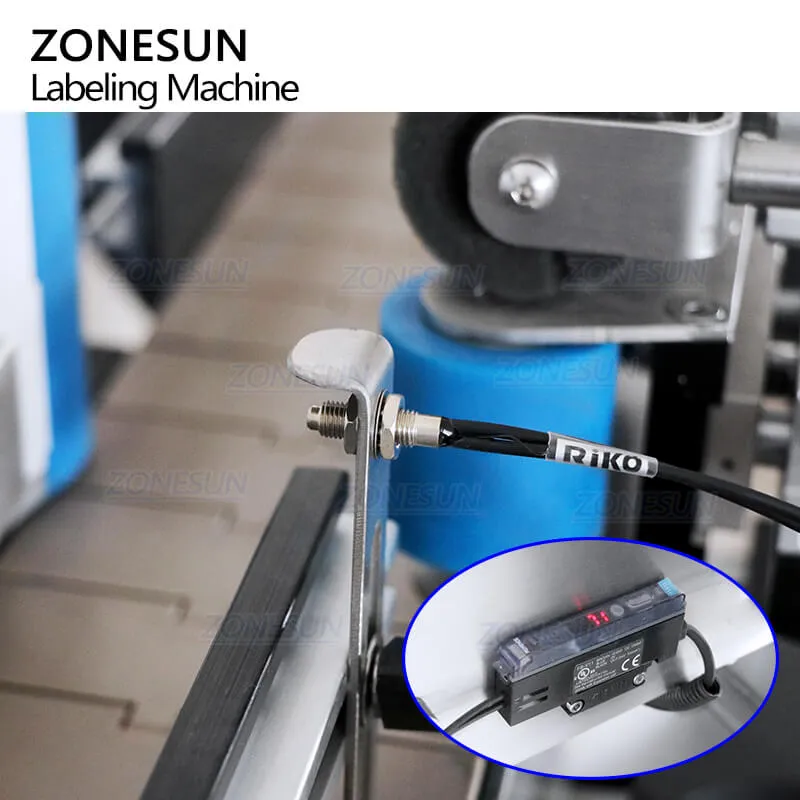 ZONESUN ZS-TB260RA Automatic Hot Sauce Jam Jar Round Bottle Tamper Evident Bottle Cap& Body Self-adhesive Sticker Labeling Machine Label Applicator Machine